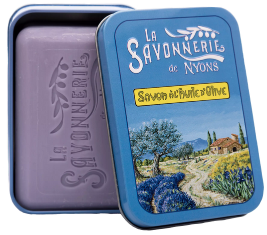 Lavender "Provençal Landscape" Soap in Tin Box 7oz