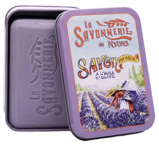 Lavender "Harvest" Time in Provence Soap Tin Box