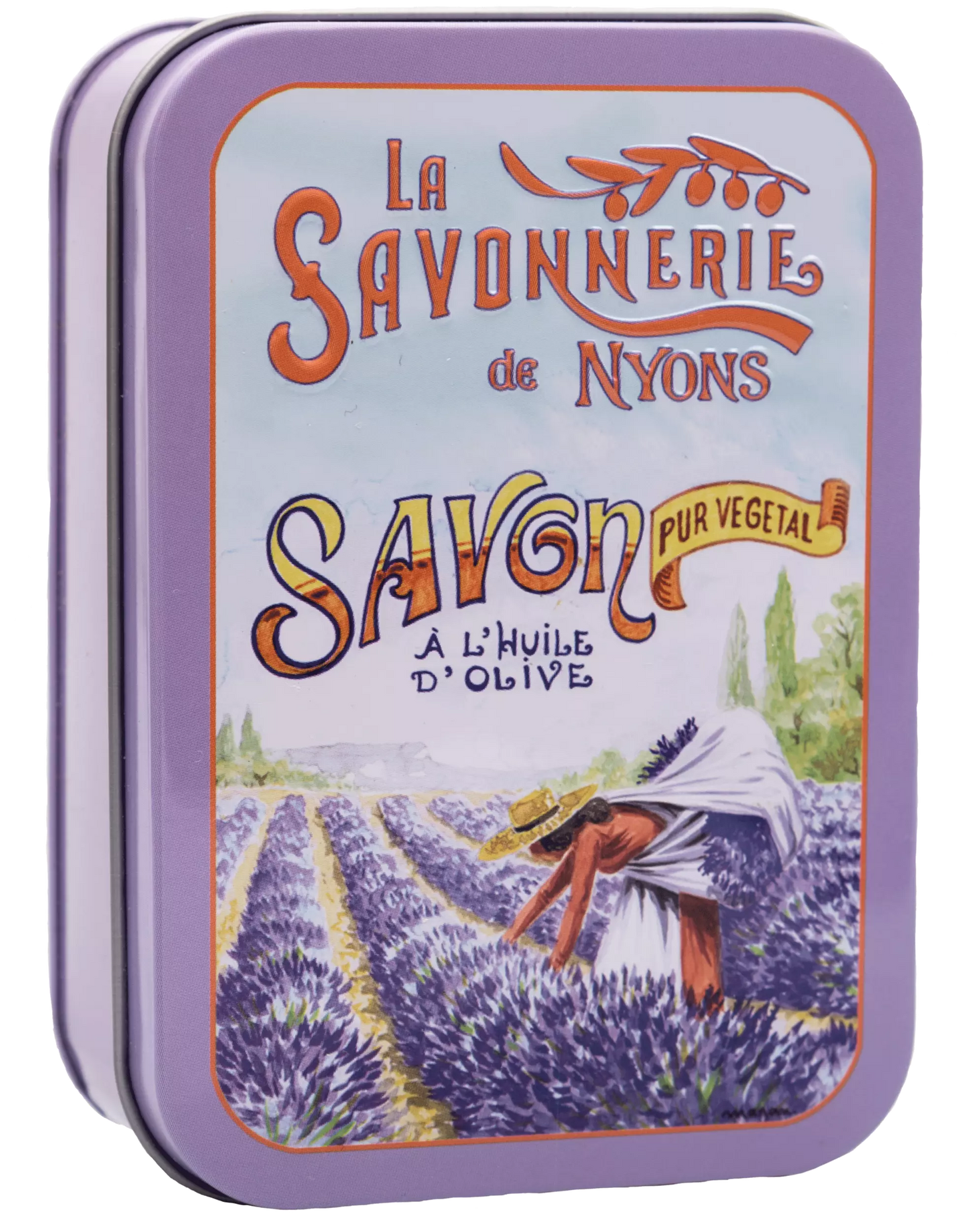 Lavender "Harvest" Time in Provence Soap Tin Box