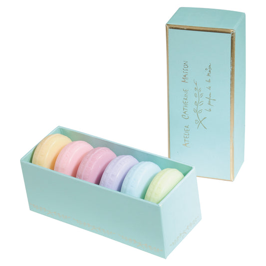 Chic Turquoise Box of 6 Macarons