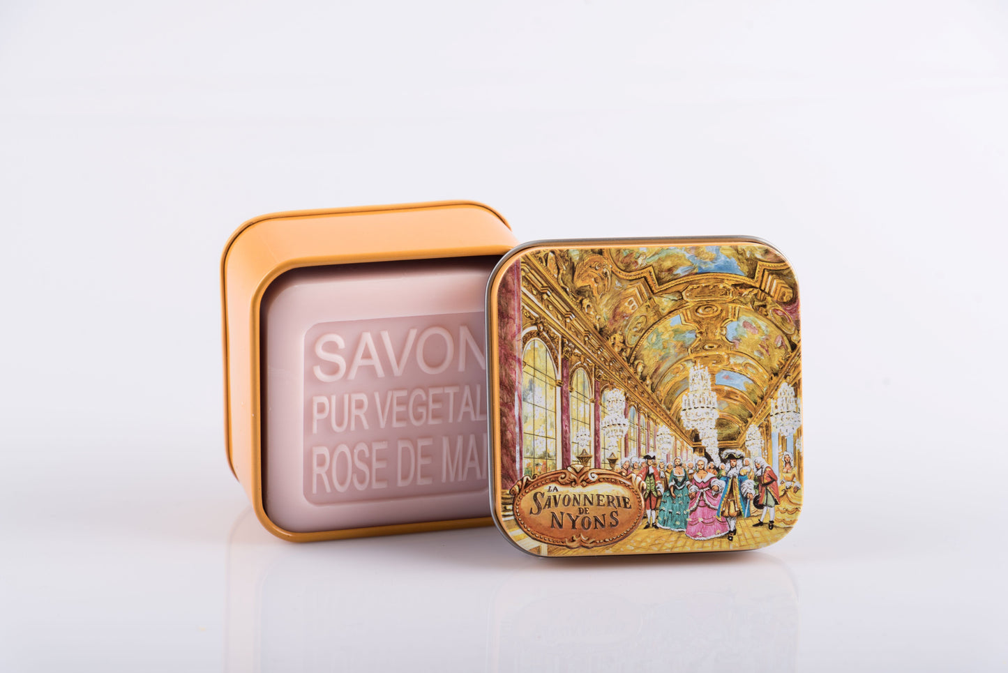 May rose Soap in "The Hall of Mirrors" Tin Box 3.5 oz