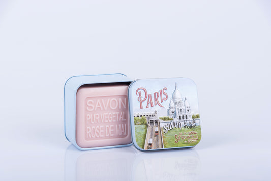 May Rose Soap in  "Sacré Coeur" Tin Box 3.5 oz